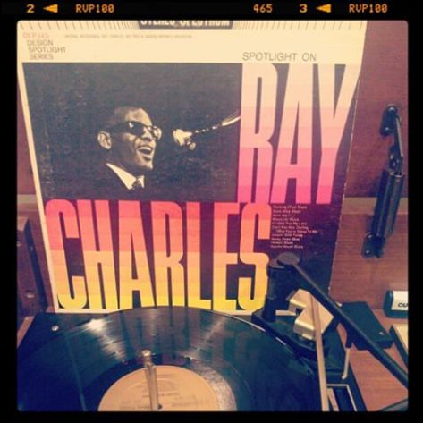 Vinyl record of Spotlight on Ray Charles.