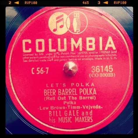 Random Record Pick: Bill Gale, Beer Barrel Polka / Gypsy Polka #vinyl #78 #polka