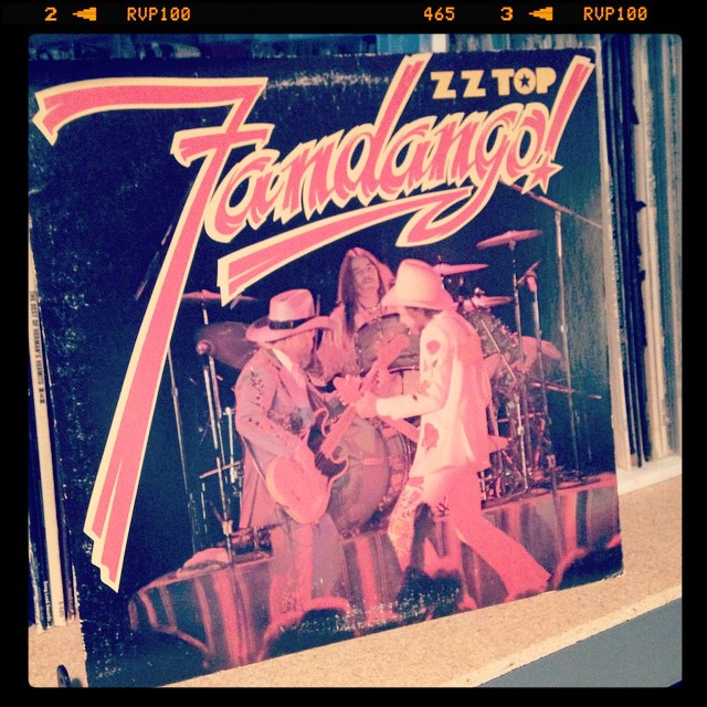 Vinyl record of ZZ Top, Fandango.