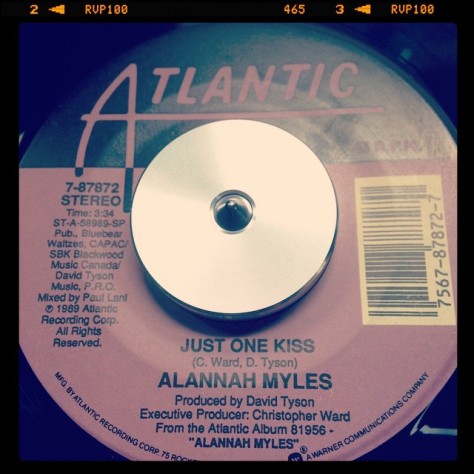 Random Record Pick: Alannah Myles, Just One Kiss / Lover of Mine #vinyl #45 #pop