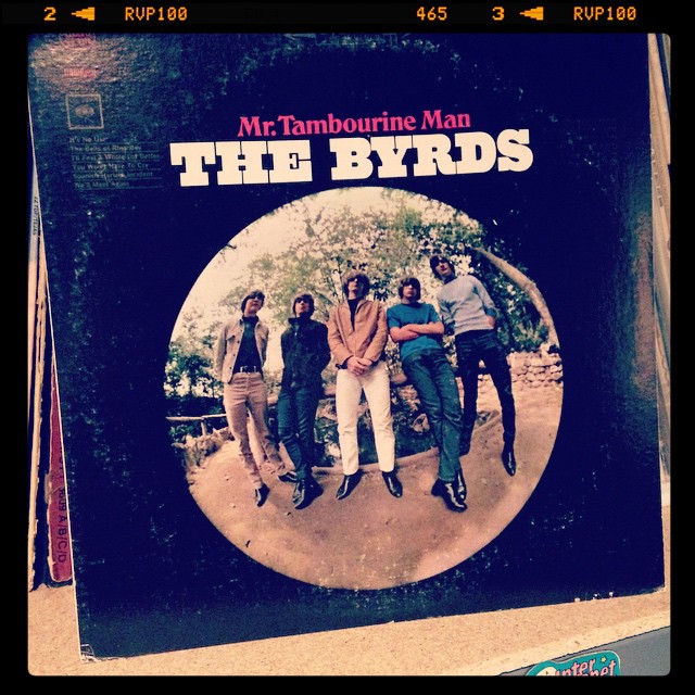 Vinyl record of The Byrds, Mr. Tambourine Man.