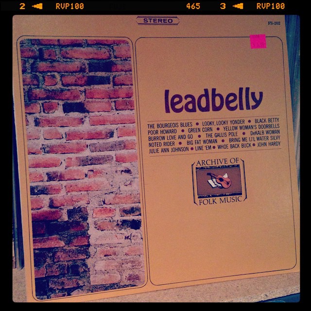 Vinyl record of Leadbelly.