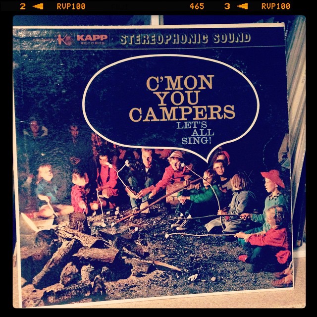 Vinyl record of C'mon You Campers Let's All Sing!