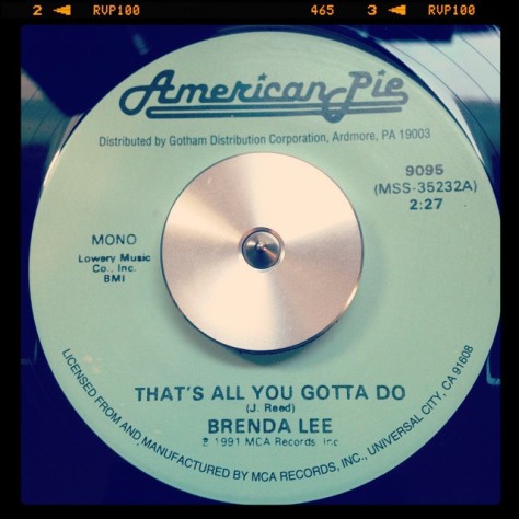 Random Record Pick: Brenda Lee, That's All You Gotta Do / Emotions #vinyl #45 #brendalee #rockabilly #country