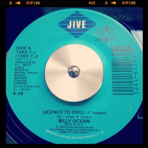 Random Record Pick: Billy Ocean, Licence to Chill / Pleasure #vinyl #45 #rnb #jive #billyocean