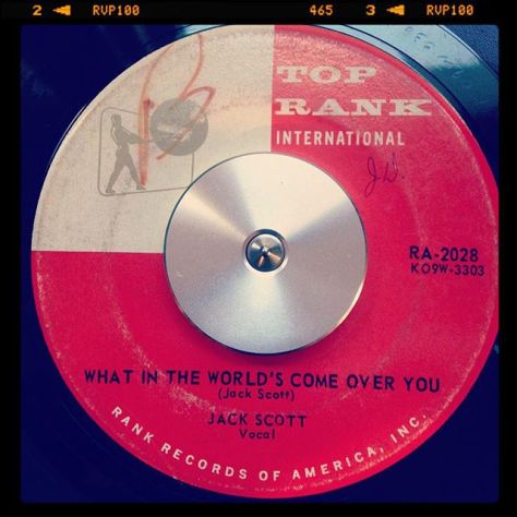 Random Record Pick: Jack Scott, What in the World's Come Over You / Baby, Baby #vinyl #45rpm #rockabilly